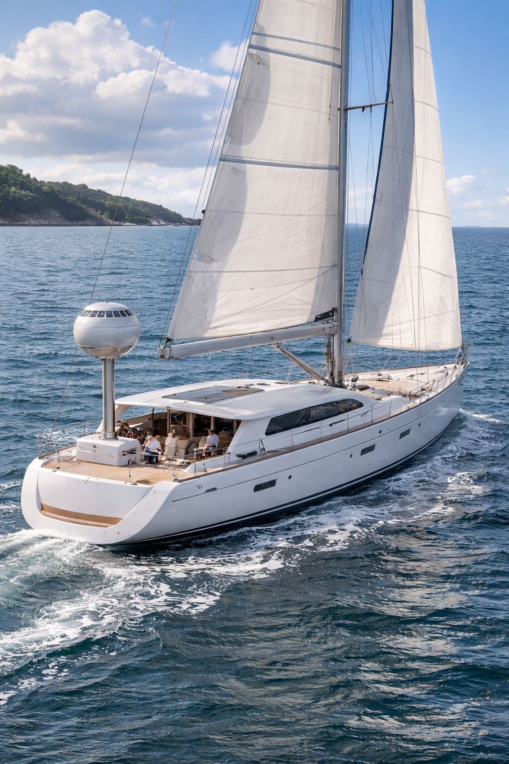 Wind Turbine Installation on Boat