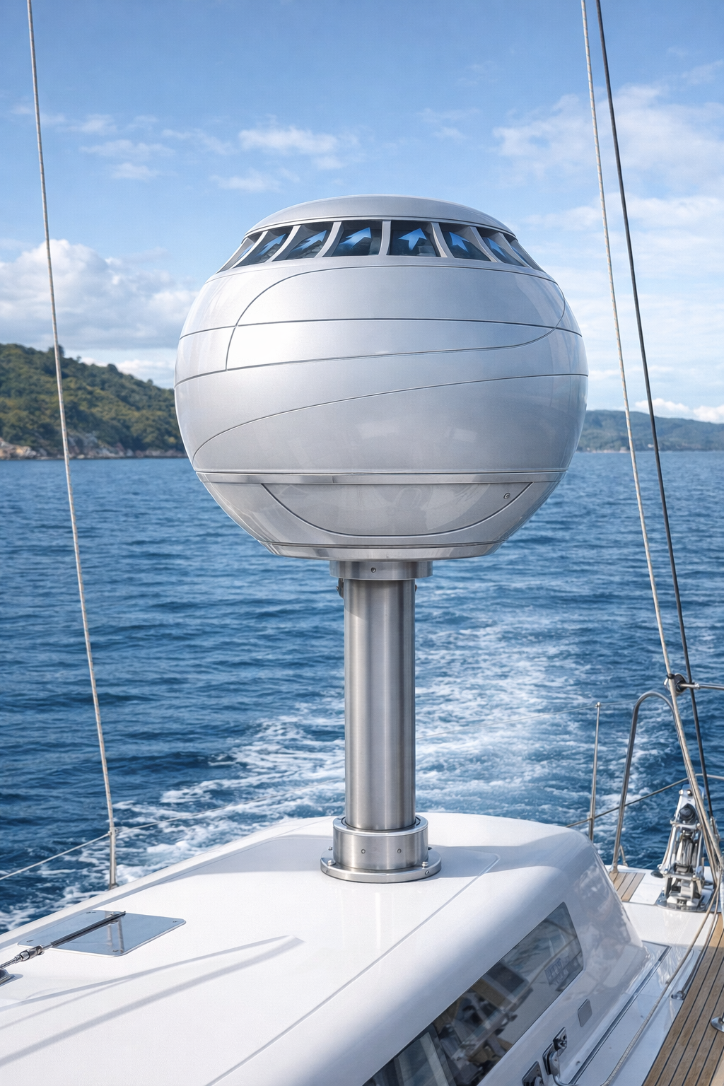 Wind Turbine Close Up View